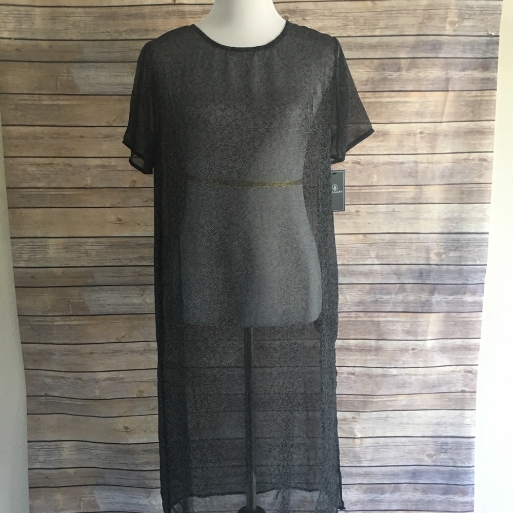 *Volcom Whoa Tiger Sheer Dress* NWT!